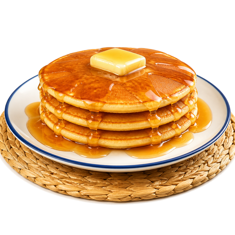 A stack of mochi pancakes.